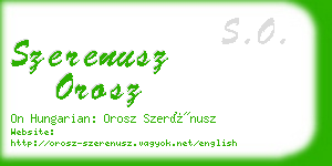 szerenusz orosz business card